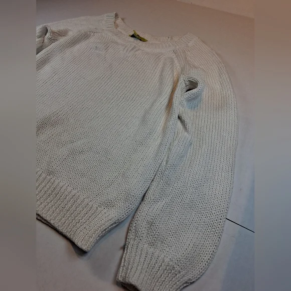 Banana Republic Milly Collection Open Knit Sweater XS White Cotton Classic - Picture 2 of 10